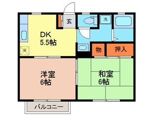 ウィングコーポラスⅡの物件間取画像